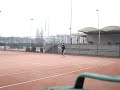 My tennis forehand & backhand on court My tennis forehand & backhand on court
