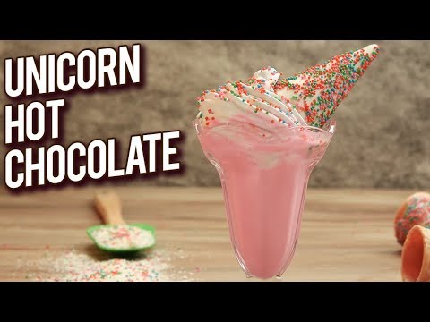 Unicorn Hot Chocolate Recipe – How To Make White Hot Chocolate – Rajshri Food – Stop Motion Cooking