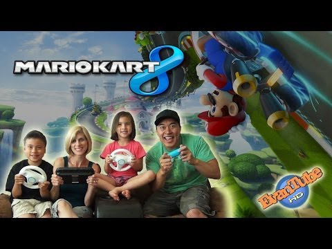 evantubehd's - The EvanTubeHD Family tries out the long awaiting Mario Kart 8 on the Nintendo Wii U. We even get MommyTube to play! We've (DaddyTube) has been waiting a LOO...