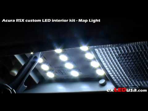 exLEDusa Acura RSX custom interior kit – Map light LED replace guide