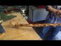 How to Make a Wood Walking Cane : How to Apply Lacquer to Walking Cane