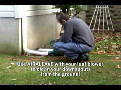 how to unclog downspouts from the ground