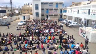 ذكرى النكبة الفلسطينية في مخيم مادبا مدارس الوكالة