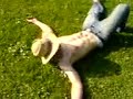 Doing Backflips outside