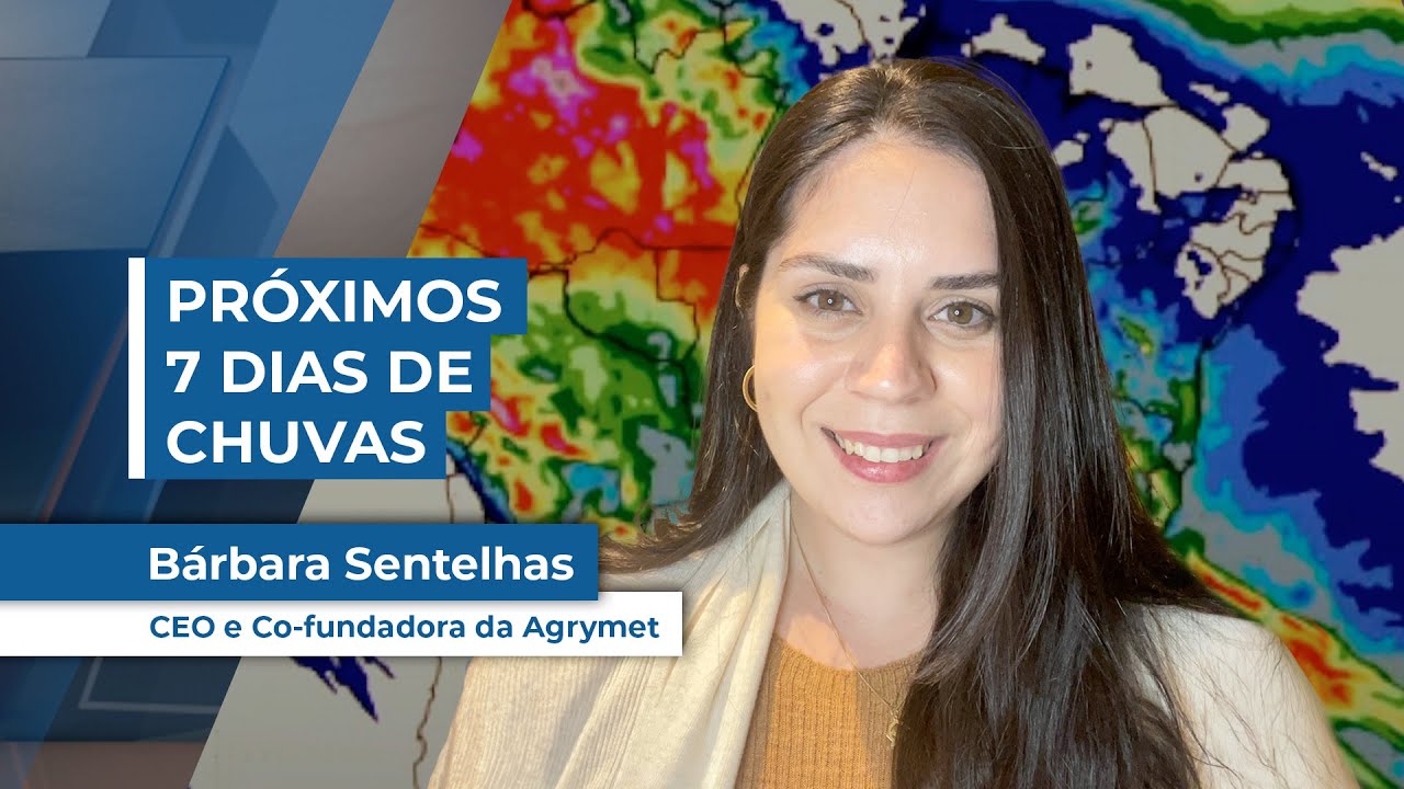 Próximos 7 dias serão de chuvas em SP, MG, MS, GO e principalmente MT