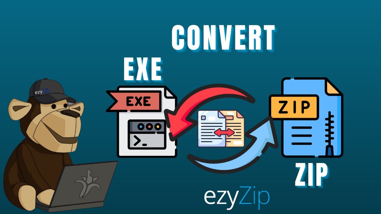 Convert EXE To ZIP Online (No limits!) ezyZip
