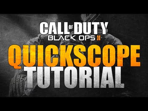how to practice quickscoping black ops 2