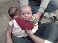 Cash and Charlie Hugging