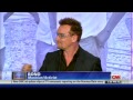 Musician Bono praises Sen. Leahy and also responds to reports he's now the richest musician ever.