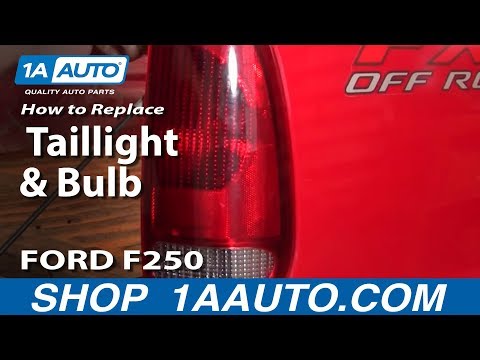 How To Install Replace Broken Taillight and Bulb 99-07 Ford Super Duty F250 F350 1AAuto.com