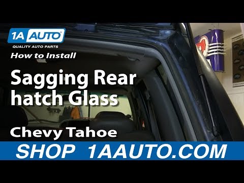 How To Install Fix Sagging Rear hatch Glass 1996-99 Chevy Tahoe Suburban GMC Yukon