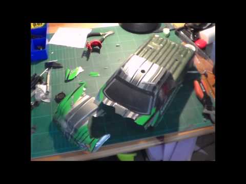 how to repair rc car body