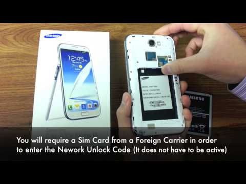 Unlock Galaxy Note 2 II - How to Unlock Samsung Galaxy Note 2 I317, T889, N7100 by Unlock Code