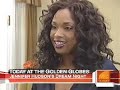 Jennifer Hudson in Today Show pre and post Golden Globe