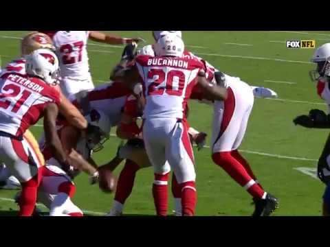 Video: Patrick Peterson's Crazy Fumble Recovery Sets Up Jaron Brown's TD! | Cardinals vs. 49ers | NFL Wk 9
