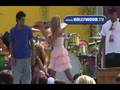 Miley Cyrus Shooting Video At Santa Monica Pier
