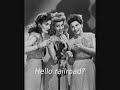 Chattanooga Choo Choo - The Andrews Sisters w/onscreen lyrics