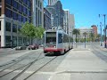Streetcar leaves Market Street Subway on MMX Streetcar leaves Market Street Subway on MMX