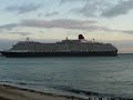 Queen Victoria Sounds Fog Horn entering Southampton 1st Time