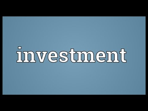 Word Today: Investment