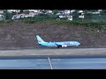 Aterragem Aeroporto da Madeira Arkefly Boeing 737-800 Landing at Madeira Airport