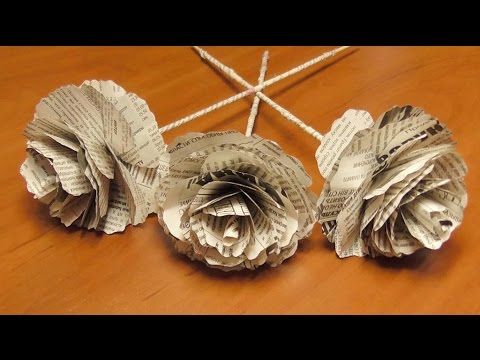 Детские поделки из газеты своими руками 55