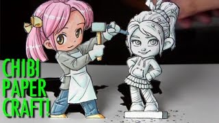 Drawing Time Lapse: Chibi Sculptor/Vanellope from Wreck It Ralph