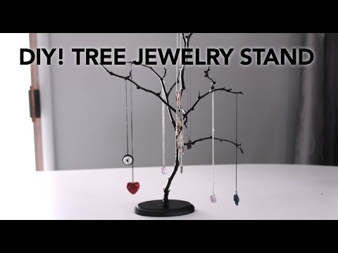 how to make a jewelry tree