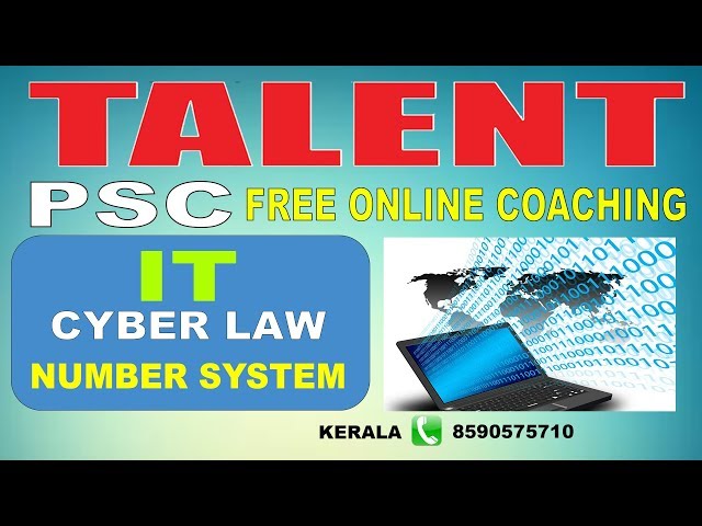 KERALA PSC | Assistant Grade | IT | CYBER LAW - NUMBER SYSTEM