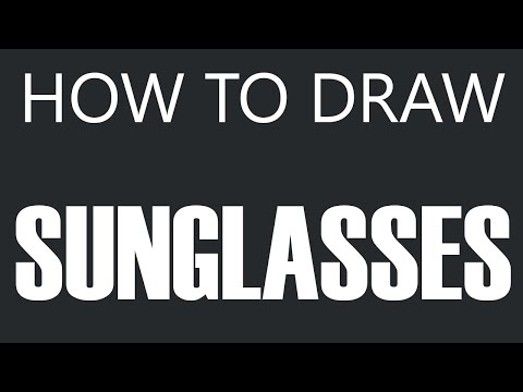 how to draw sunglasses