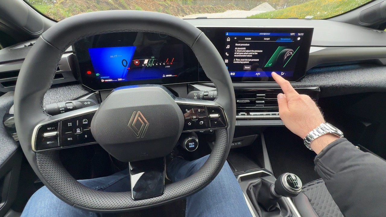 New RENAULT CLIO 6 2026 - how to RESET TIRE PRESSURE monitoring system