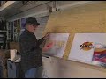 Coroplast on Mylar wet with Rapid Tac II