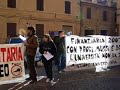 Università Europea Azione Universitaria ANCONA contesta il Ministro Mussi a Camerino il 01/02/2007 per l'approvazione di una Finanziaria 2007 iniqua e penalizzante per l'Università Italiana