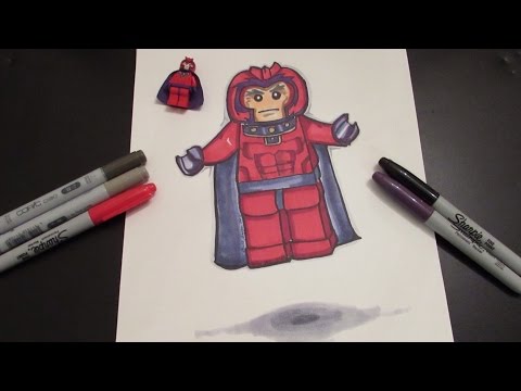 how to draw magneto from x-men