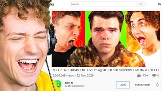 Crainer REACTS TO JELLY'S 20,000,000 SUBSCRIBERS ROAST VIDEO!