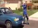 Guy Gets Jacked While Ghost Ridin His Whip