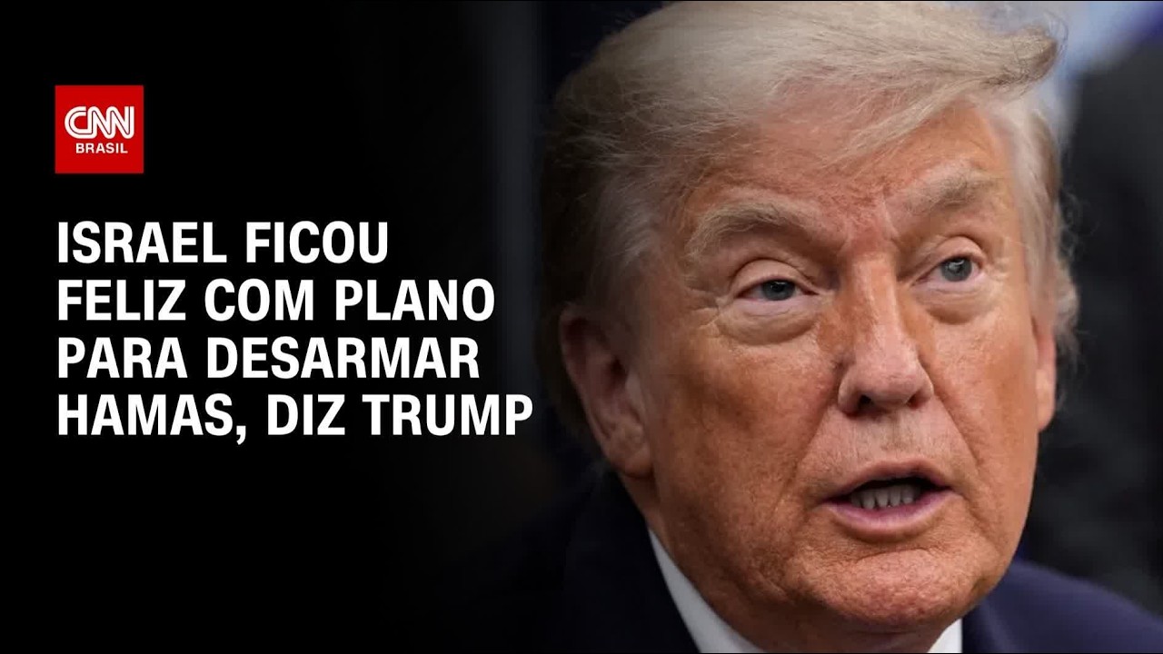 Trump diz que Israel ficou “muito feliz” com plano para desarmar Hamas | CNN 360°