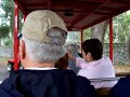 here we are on the tour train in st. augustine