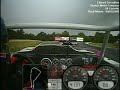 This video is from the 2009 HSR Walter Mitty Challenge 1st Feature Race. The first two laps have already been run behind the pace car due to rain. The video starts on lap three for the first green flag lap. The rain slowly gains momentum until the bottom fall out and the camera shorts. The car is a 68 big block Corvette prepared by Duntov Motor Company. It has stock suspension, brakes and differential with an upgraded engine and transmission.
