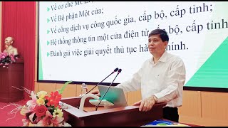 Sở Nội vụ tỉnh tập huấn công tác cải cách hành chính