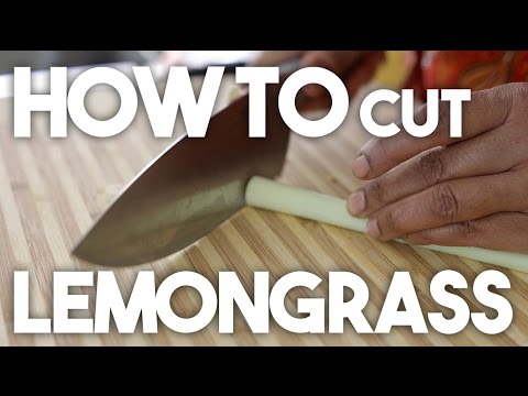 how to cut up lemongrass
