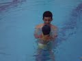 Tarsila at swimming pool