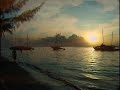 Millennium 2000 Voyage Canoes at Sunset Tanapag Village Saipain