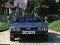 DeLorean DMC-12 driving through the countryside