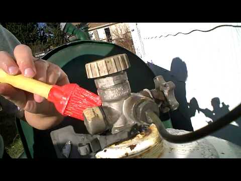how to leak test propane system