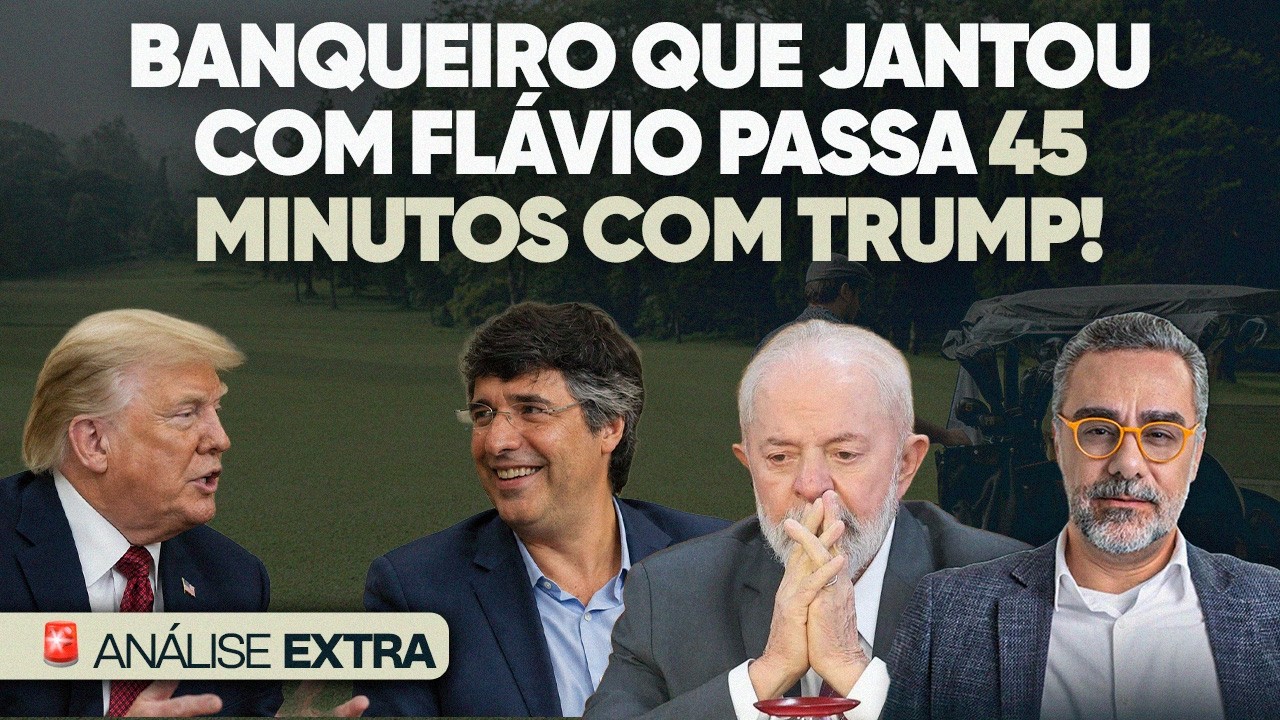 🚨 Banqueiro Que Jantou Com Flávio Passa 45 Minutos Com Trump!