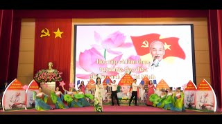Phần thi hùng biện: Đảng bộ Phường Quang Trung (đồng chí Nguyễn Thị Huyền thực hiện)