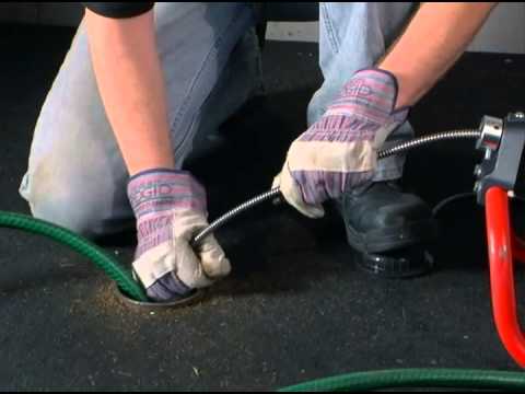 how to use ridgid k-400 drain cleaner