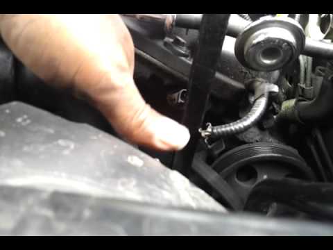 Removing the drive belt on a 2001 Lincoln LS v6