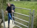 Fiona plays the gate